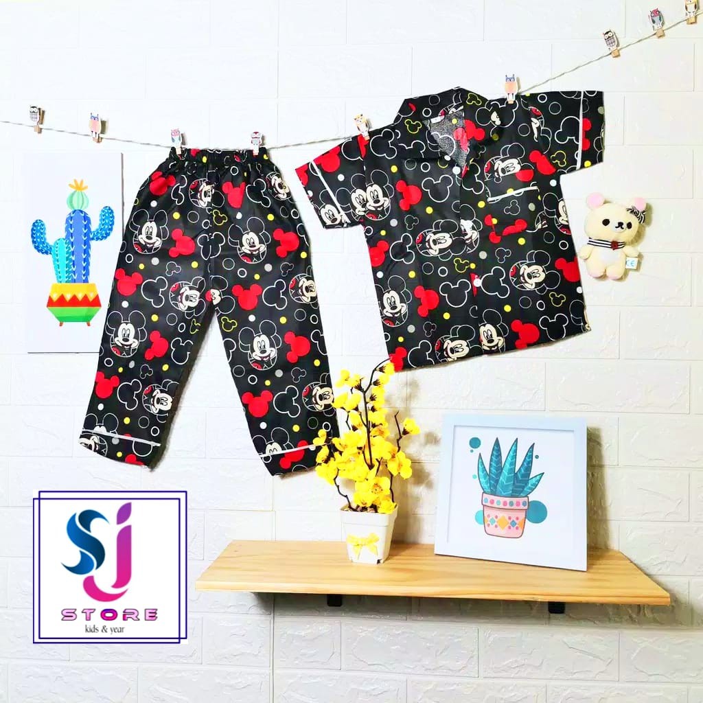 Baju Tidur Anak - Piyama Anak Perempuan 5 6 7 8 Tahun