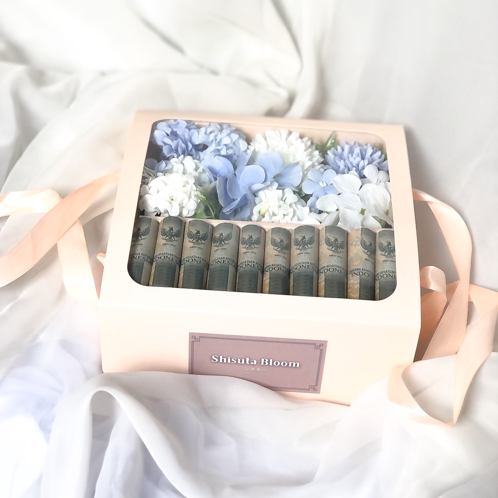 Money flower box / money bloom box / flower money in box / flower box / money box