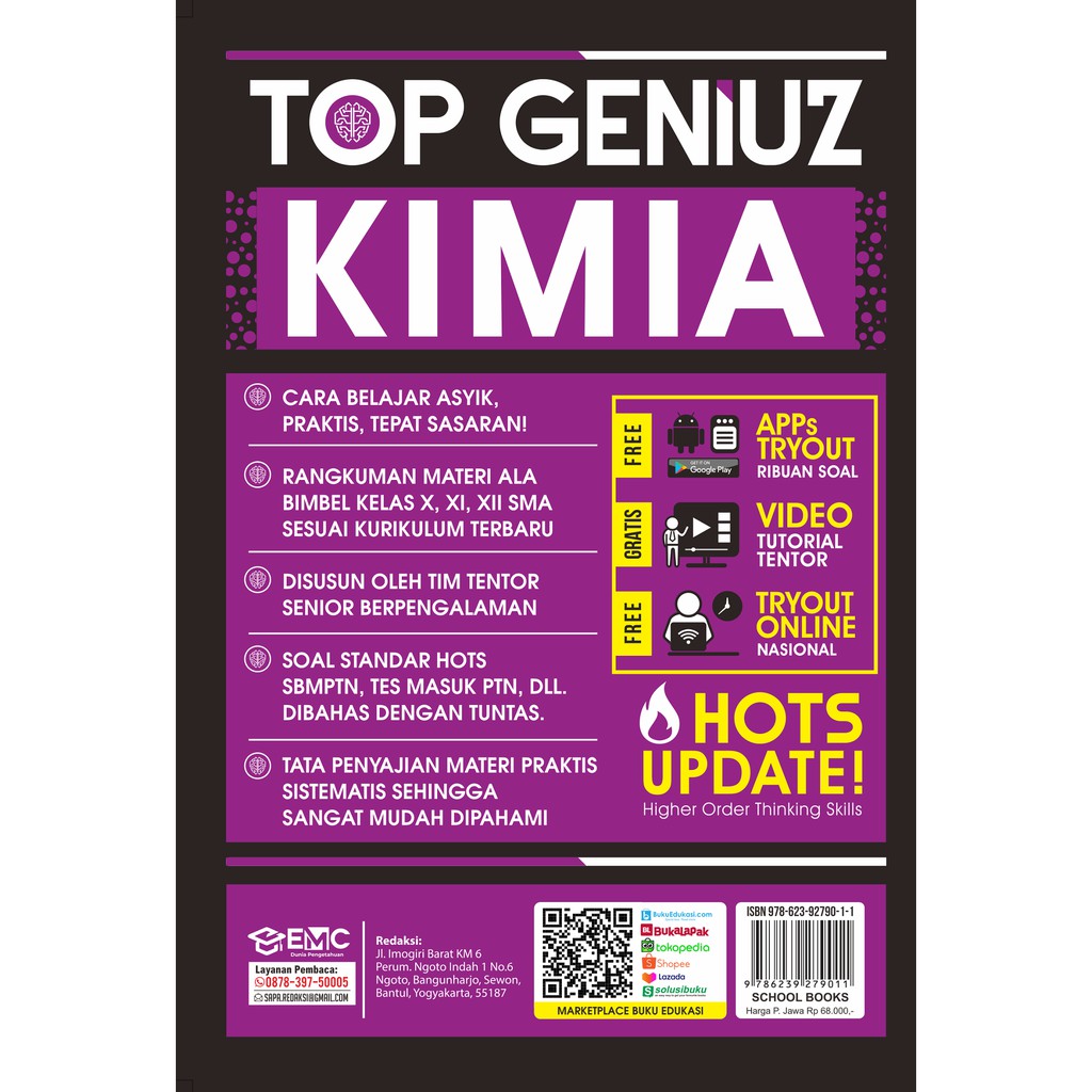 BESTSELLER!! BUKU TOP GENIUZ KIMIA SMA FREE TRYOUT ONLINE - EMC-2