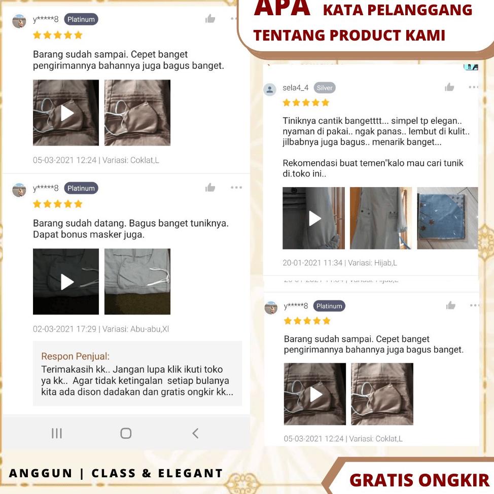 Baju Tunik Bahan Katun Toyobo Polos Muslim Wanita2021 Kekinian Remaja Premium Original  B2 –AMP.27Jn