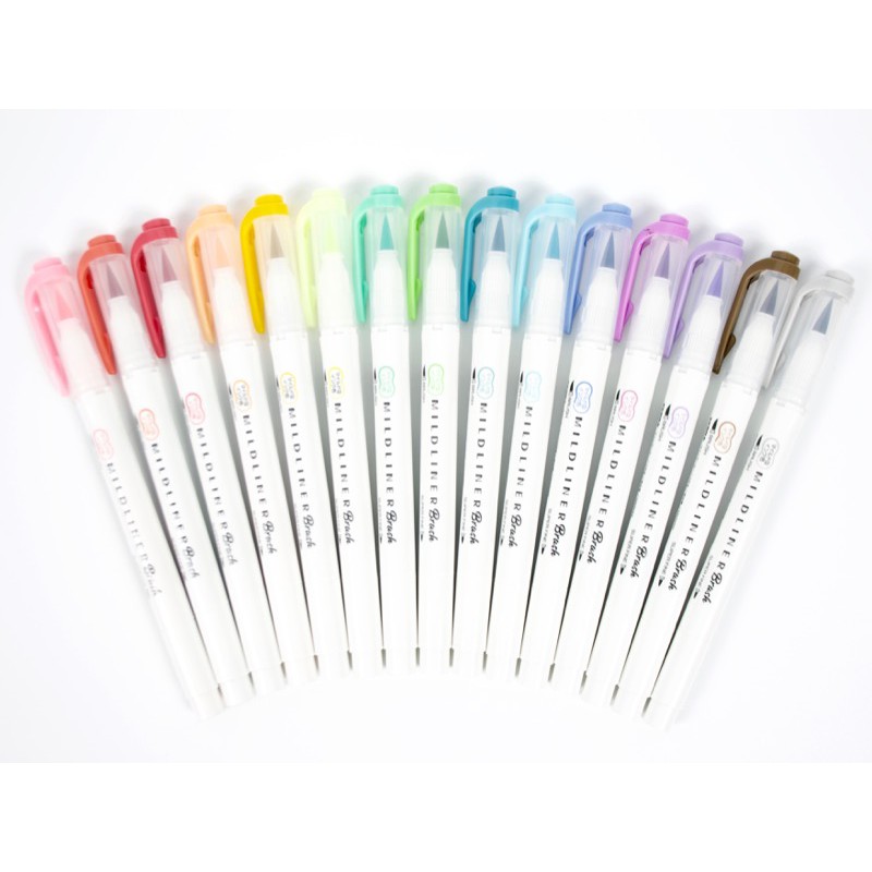 

ZEBRA MILDLINER BRUSH PEN & MARKER DOUBLE ENDED HIGHLIGHTER