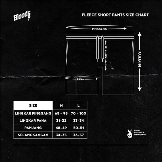 CELANA PENDEK BLOODS INDUSTRIES | WOOD LAND 02