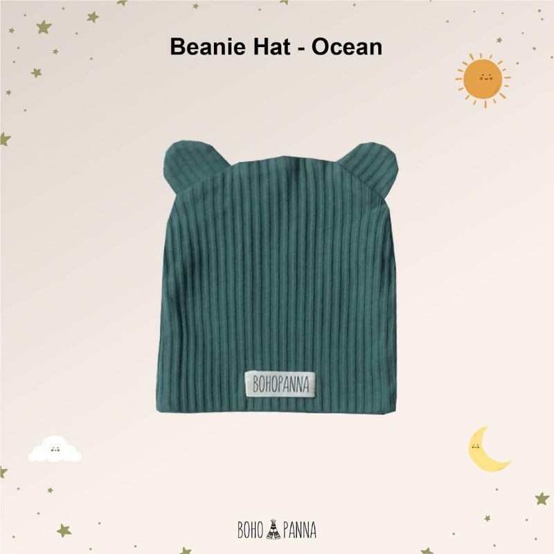 CILLABABY - BOHOPANNA | BOHOBABY BEANIE HAT (Topi Anak Bayi)-Ocean