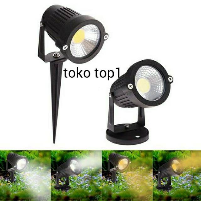 lampu taman led COB 5w putih /warm white/  lampu taman led sorot 5w/ tancap