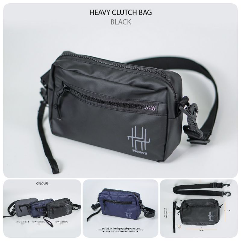 Hand bag Heavy WATERPROOF . clutch pria distro . handbag + slingbag . Tas tangan dan Tas