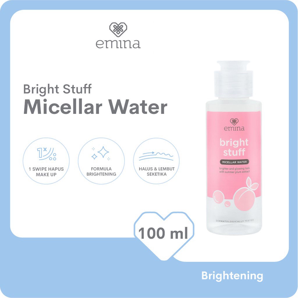 EMINA Micellar Water Drop Cleanser Bright Stuff 100ml