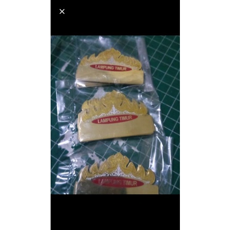 

30 pcs. siger kosongan.. papan nama siger lampung.. nama dada siger bandar lampung