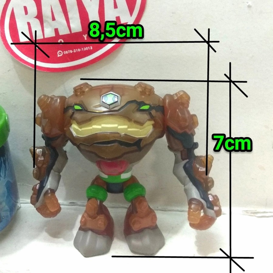 BEN 10 GRAVATTACK TRANSPARAN ACTION FIGURE BEN10 OMNIVERSE ALIEN LUS ORI BANDAI bukan jam omnitrix