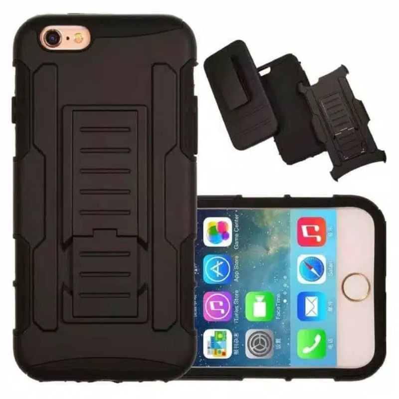 Rugged Armor + clip Holster iPhone 6 Stand Case