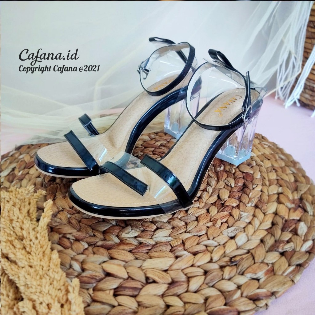 Sandal Wanita Heels Kaca Vanya SDH212