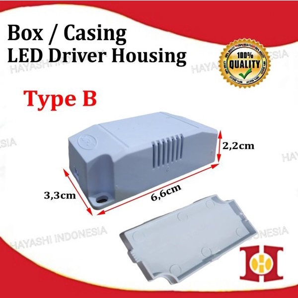 Kotak Box Casing Plastik Housing LED Driver Power Supply Panel Light