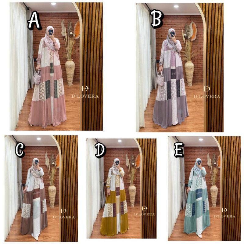 HARAYA DRESS ORI BY D'LOVERA READY PINK SISA 1PCS