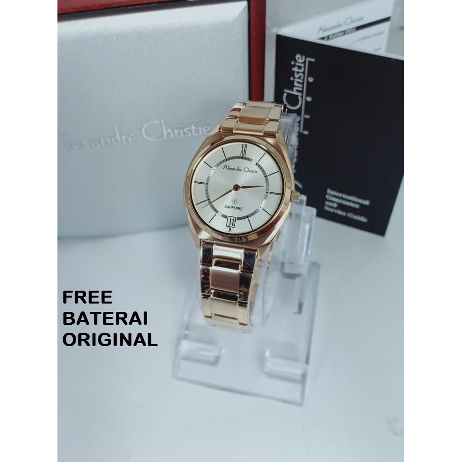 JAM TANGAN WANITA ALEXANDRE CHRISTIE AC 8550 ORIGINAL GARANSI RESMI 1 TAHUN