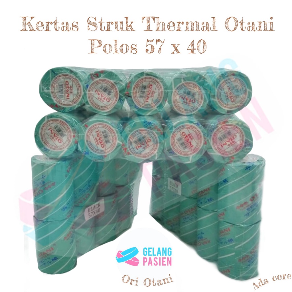 

KERTAS STRUK THERMAL ROLL OTANI 57 X 40 POLOS