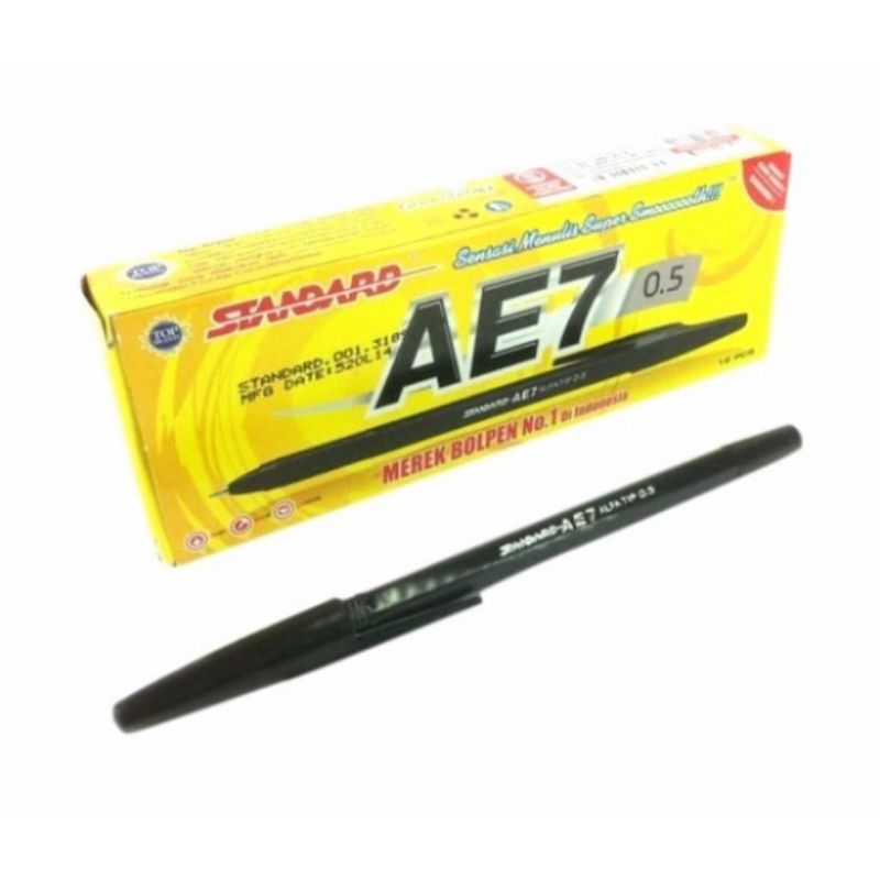 

pulpen standar ae7 1 pak isi 12 pcs