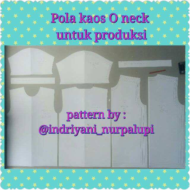 Pola produksi kaos pria model oneck