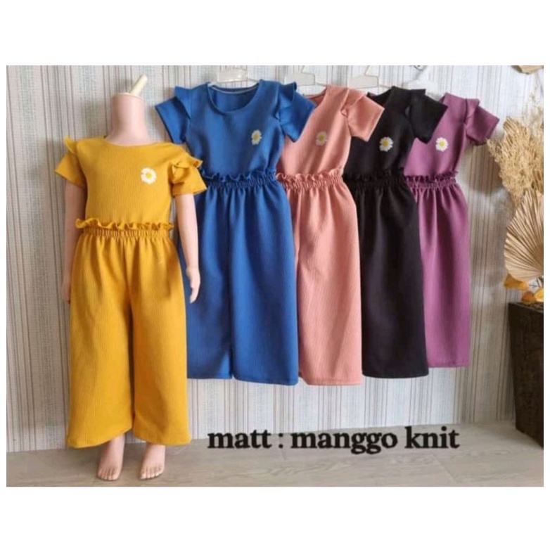 Setelan Anak Perempuan Knit Premium Usia 1-8 Thn