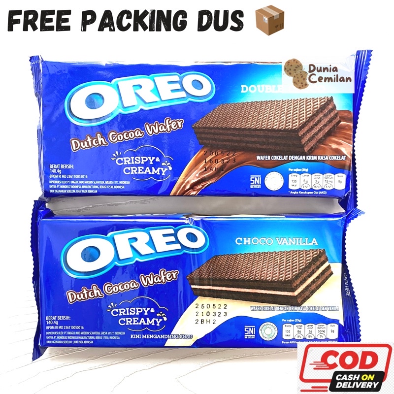 [TERMURAH!] Oreo Dutch Cocoa Wafer 140.4gr - Wafer Oreo Coklat Premium Enak