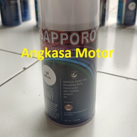 

Cat Semprot WHITE 740 Putih Spray Pylox Pilox Sapporo 300 ML