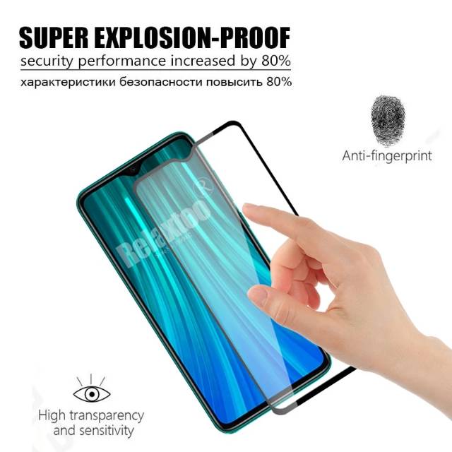 PROMO Tempered Glass Xiaomi Redmi 8, Redmi Note 8, Note 8 Pro TG Layar FULL Cover Anti Gores Kaca