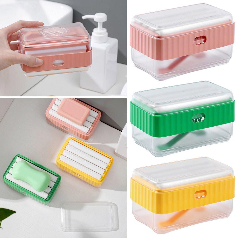 Populer Dispenser Sabun Pump Rumah Dapur Isi Detergen Wadah Cuci Piring Kotak Cairan Pembersih Double Layer