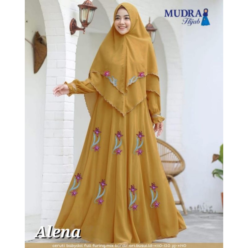GAMIS SET KHIMAR ALENA SYARI ORI BY MUDRA