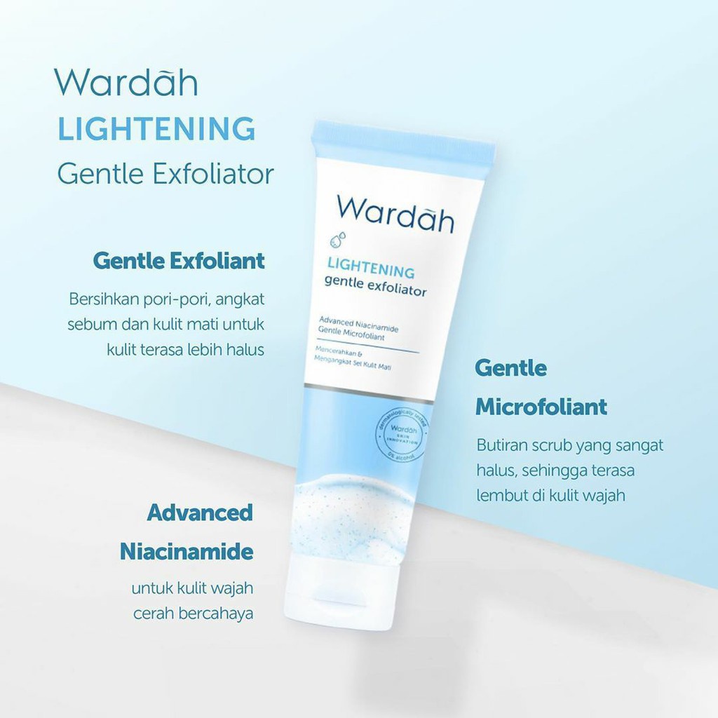 Wardah Lightening Gentle Exfoliator 50 ml / Wardah Lightening Series