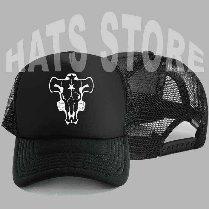Topi Trucker Logo Black Bull Black Clover