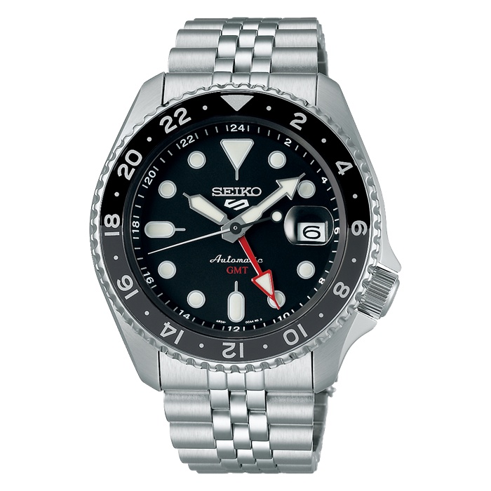 Seiko 5 Sports SSK001 SSK001K1 Jam Tangan Pria SKX Sports Style Automatic GMT Black Dial Original