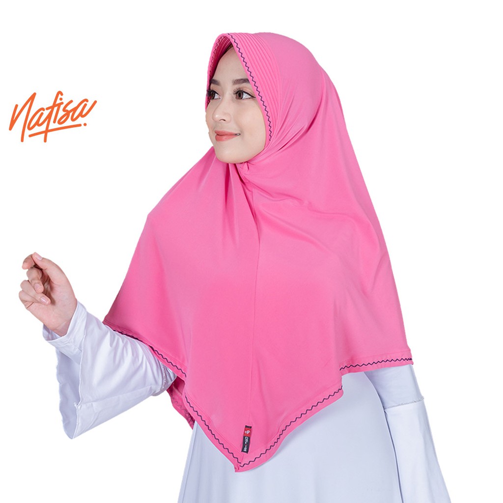 TERBARU !!! Kerudung Instan Nafisa Belvana | Hijab Instan Jumbo Hijab Instan Muslimah Jilbab Bergo Pesta Simpel-3