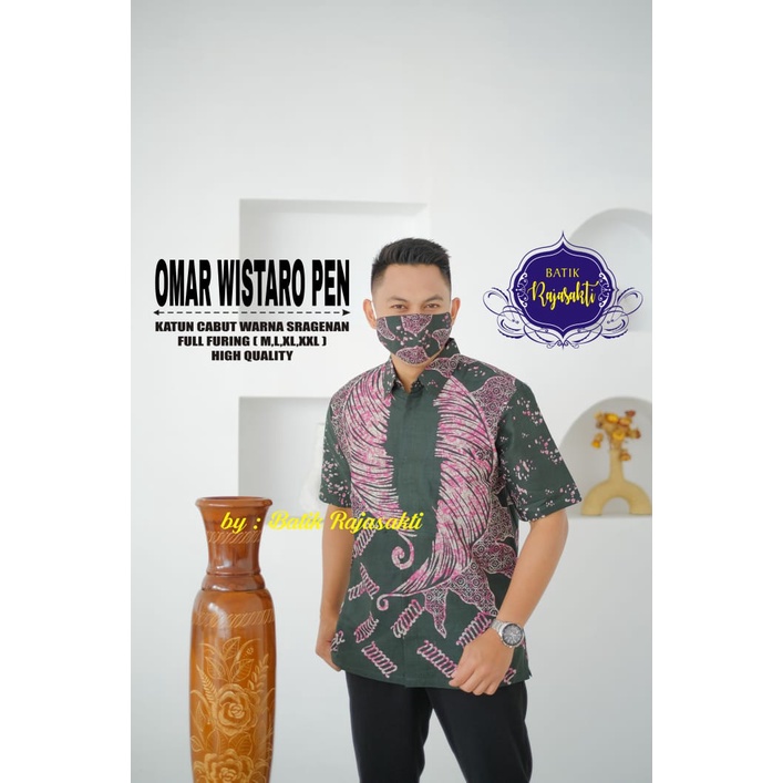 OMAR WISTARO KEMEJA BATIK SOLO PRIA LENGAN PENDEK LAPIS FURING ATASAN BATIK PREMIUM MODERN KATUN HALUS  BAHUWIRYA  BANAMITRA BANAMITRA PUTIH BANGSAWAN BAYU PUTRA BERLIAN BIRU BHARATAYUDA BIMASENA BIRENDRA BIRU INDAH BRAHMAKERTA BRAHMAKERTA MERAH BUDIDRAWA