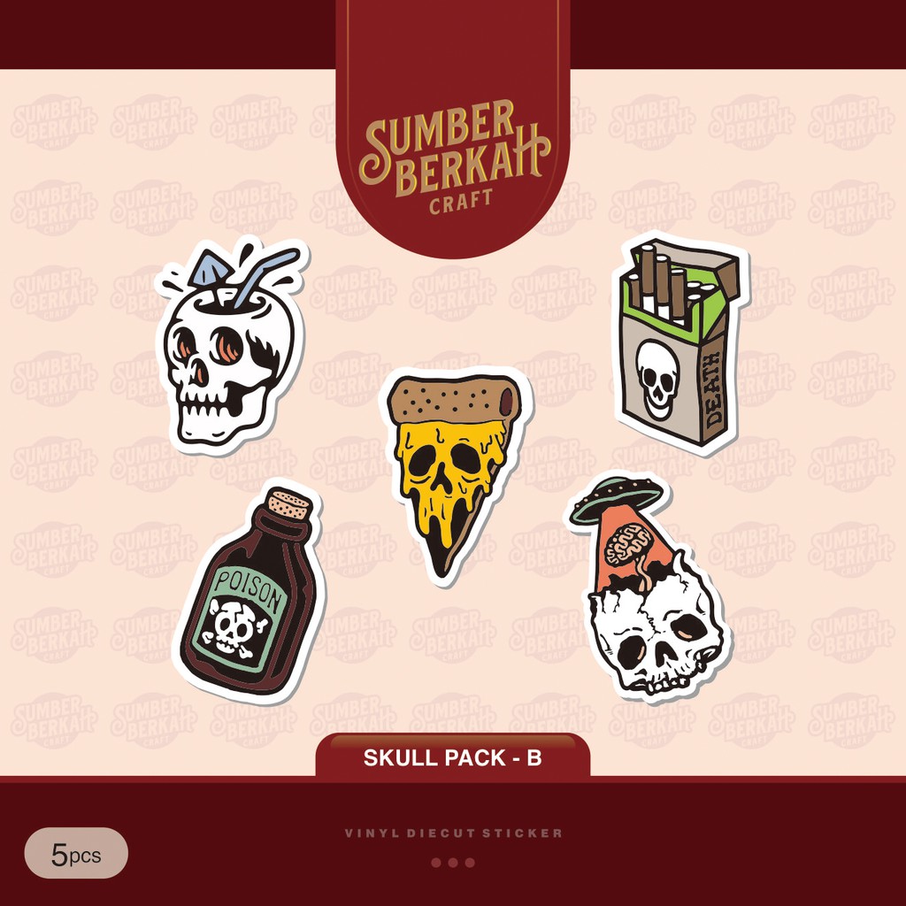 

STICKER SKULL PACK - B