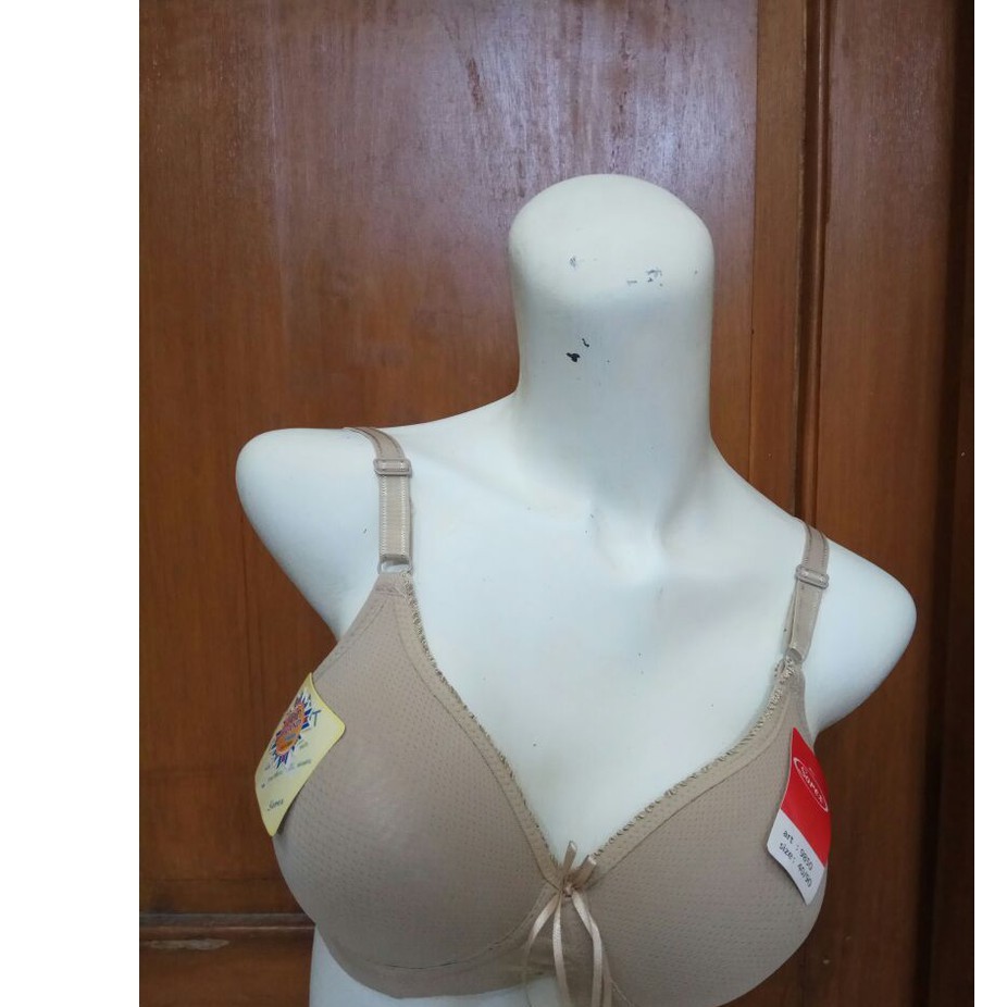 Bra SOREX 9850 EXTRA COMFORT BH wanita busa tanpa kawat polos nyaman size 34 36 38 40 Kait 2 3/4 BTK