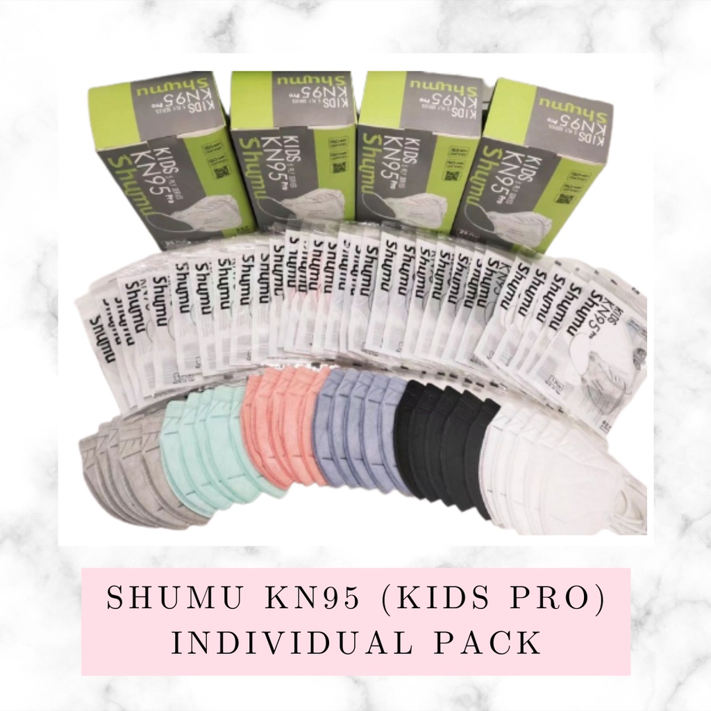 Masker KN95 Kids Shumu Pro 5 PLY Tebal Original Premium Masker Anak Individual Pack