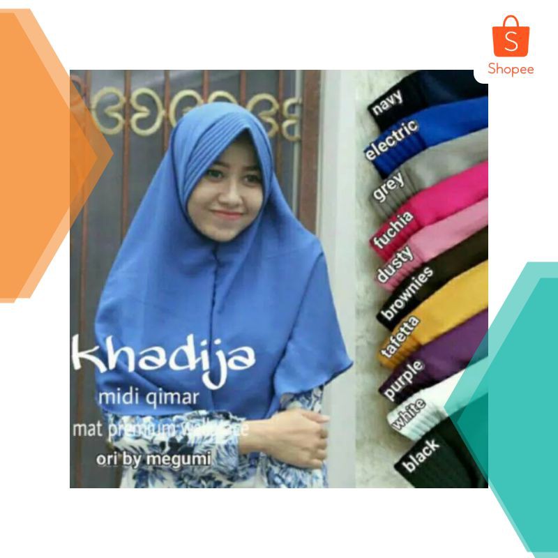 Terlaris ((PROMO)) Hijab Premium Khadija Khimar / Khimar Pet (Ukuran Besar) || HIJAB JILBAB KHIMAR