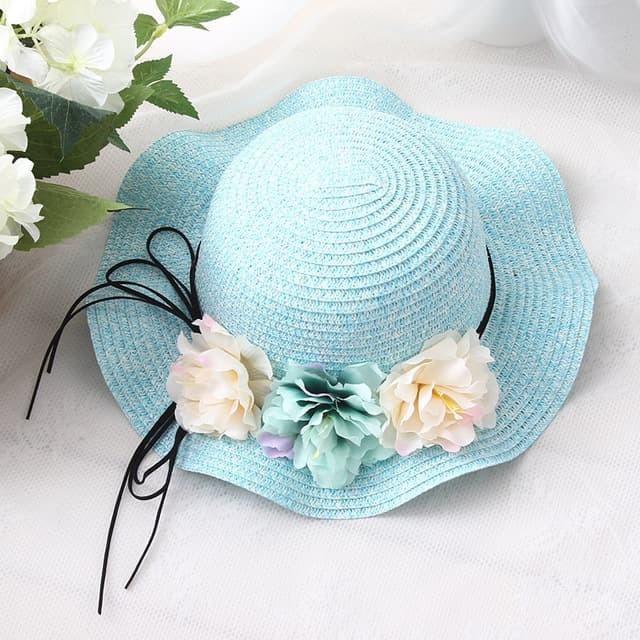 Topi pantai anak/Topi pantai import/Topi pantai bunga/Topi pantai