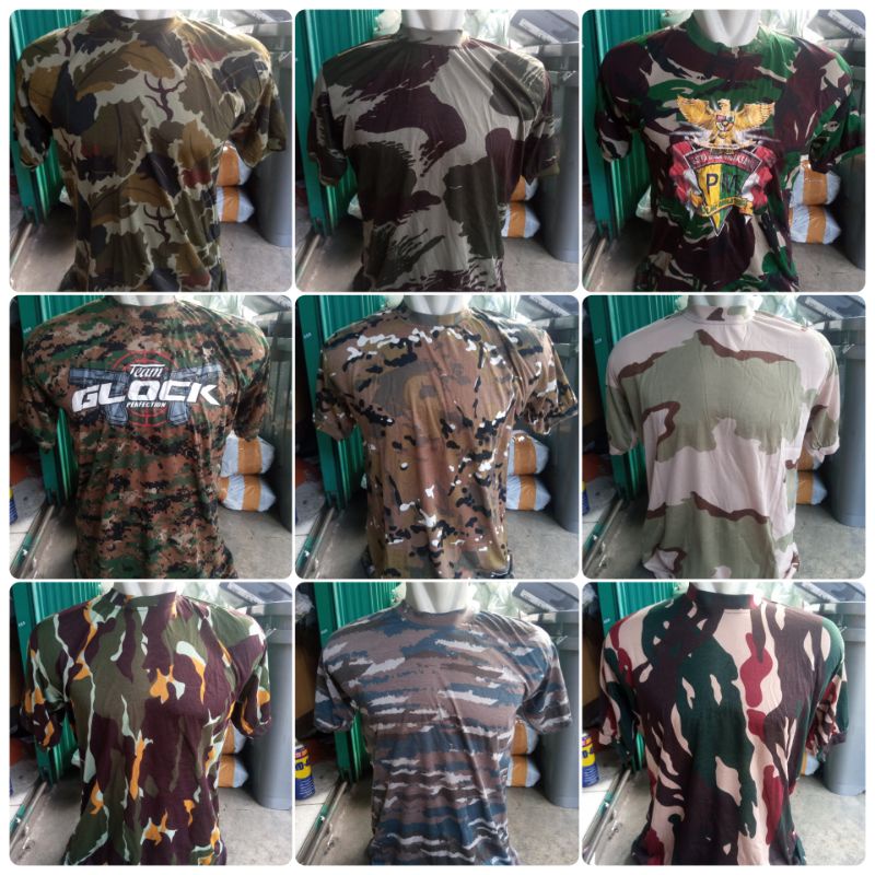 Discont! Kaos loreng TNI/Kopasus/Kostrad/Brimob/Marinir/AL