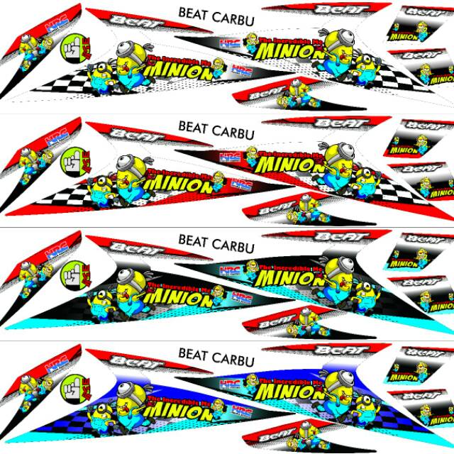 Beat karbu stiker motor sticker striping thailand thailook