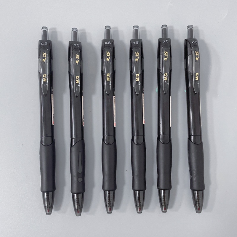 Pena Gel Tinta Hitam Ukuran 0.5mm