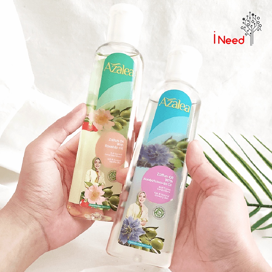 (INEED) AZALEA Zaitun Oil with Rosehip Oil / Habbatussauda / Deep Hydration Rose Water 75ml 150ml