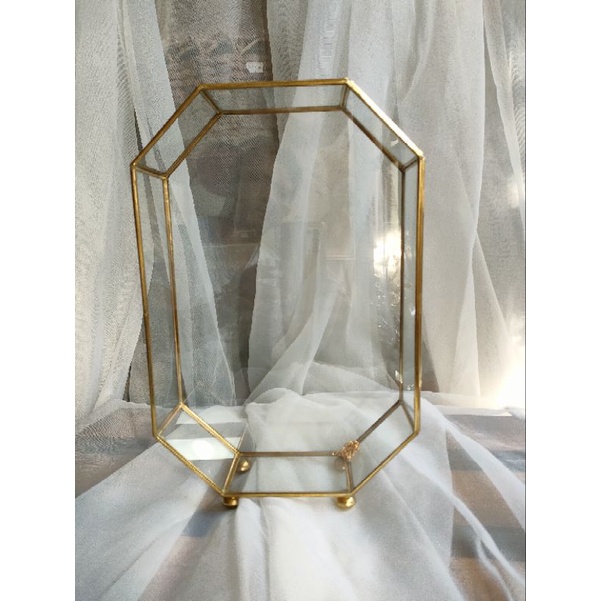 FRAME TERARIUM BENTUK DOME SIZE 20 X 30 seserahan hantaran rustic