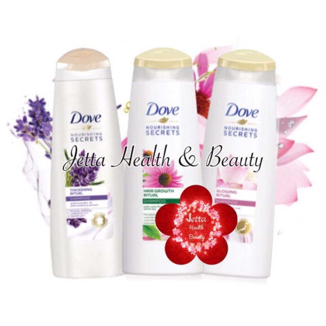 Dove Nourishing Secrets Dove Hair Growth Dove Thickening Dove Glowing Ritual Shampoo 160ml