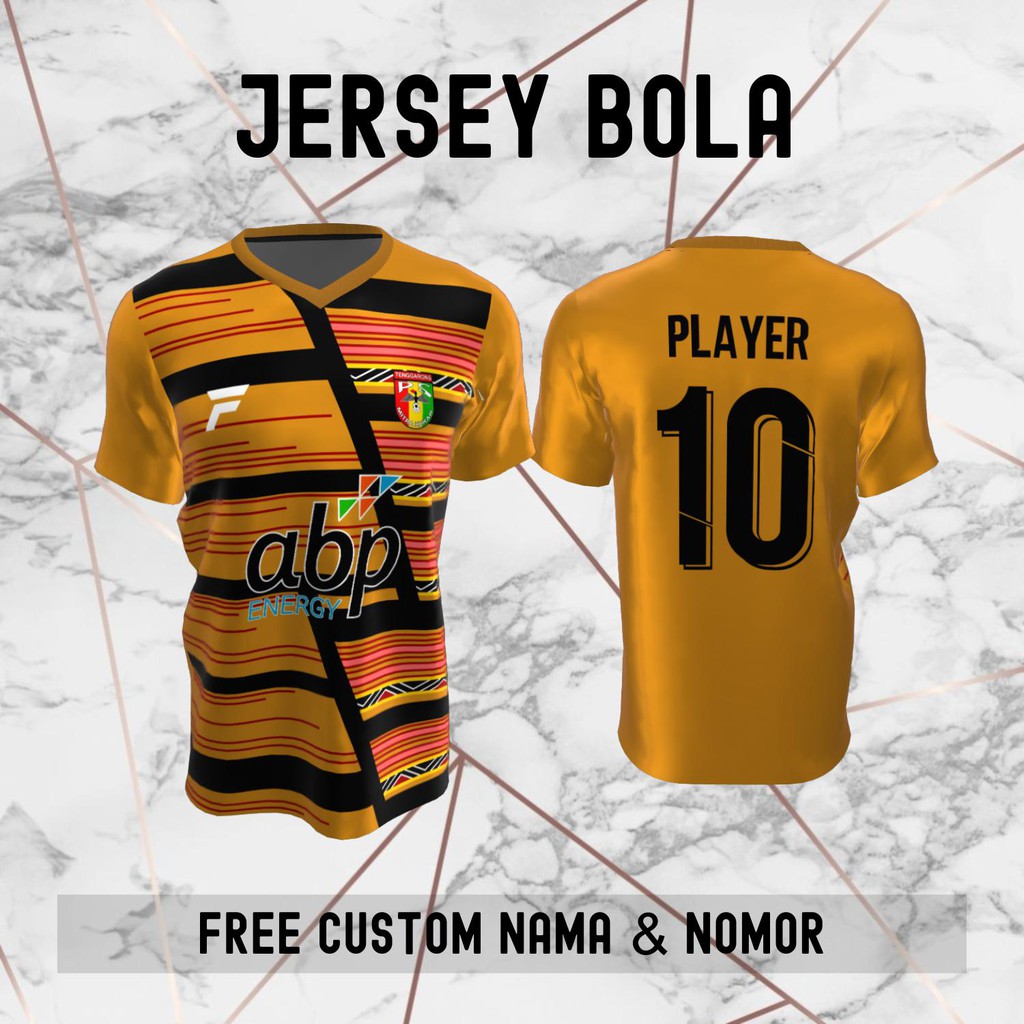 Jersey Mitra Kukar Tenggarong Klub Bola Baju Kaos Custom Nama dan Nomor Punggung - 250