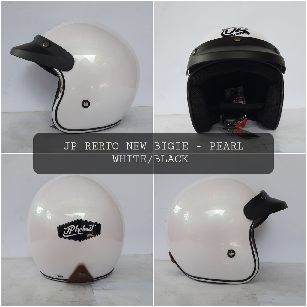 HELM BOGO JPX_JP NEW BIGIE_SOLID - PEARL WHITE