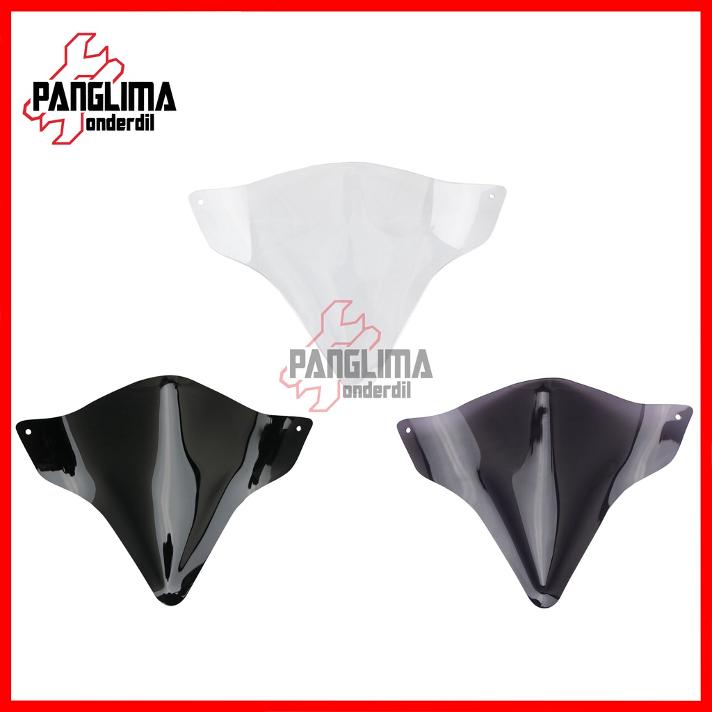 Visor Beat FI eSP-Street 2016-2019 Hitam-Bening-Riben-Ribben Windshield-Winsil-Winshild-Wind Shield-Sil-Shild