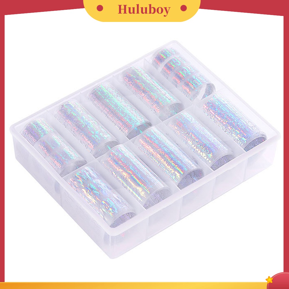 Huluboy Huluboy♡ Stiker Nail Art Desain Starry Sky Flame Untuk Dekorasi Manicure