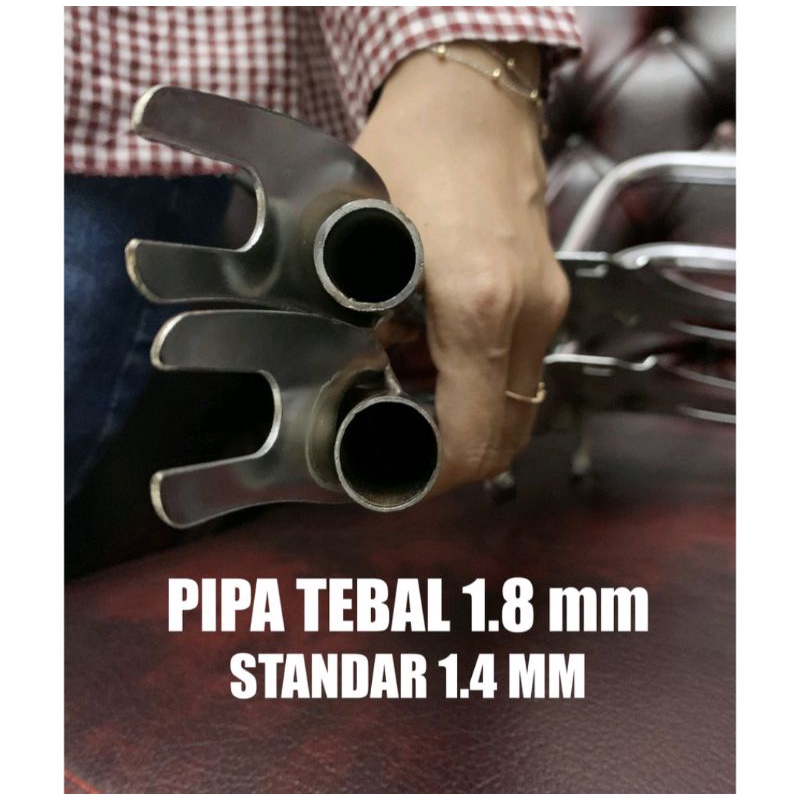 Behel Begel Belakang Yamaha RX King RX Kobra crom hitam-5