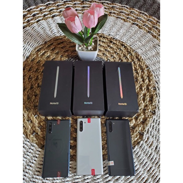 Samsung galaxy Note 10 ex inter Ram 12/256 smartfren & wifi only fullset likenew