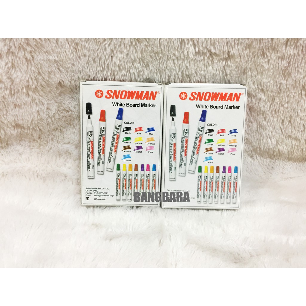 

Spidol Snowman White Board Marker BG-12