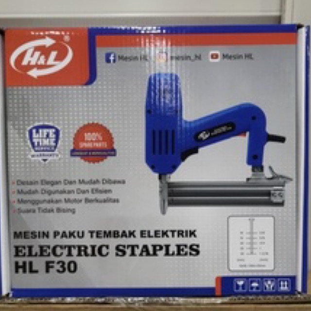 MESIN PAKU TEMBAK LISTRIK ELECTRIC STAPLES GUN HL F30